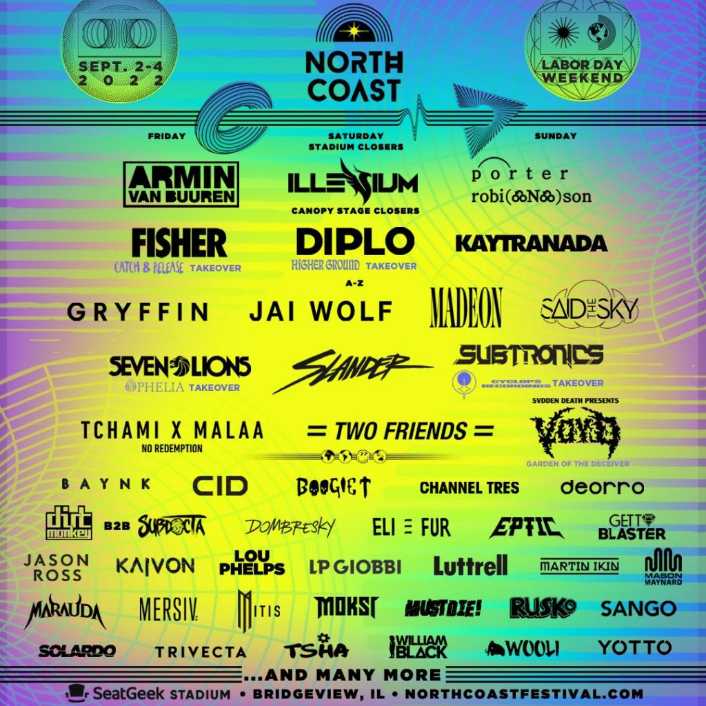 North Coast Music Festival 2022 Lineup 
