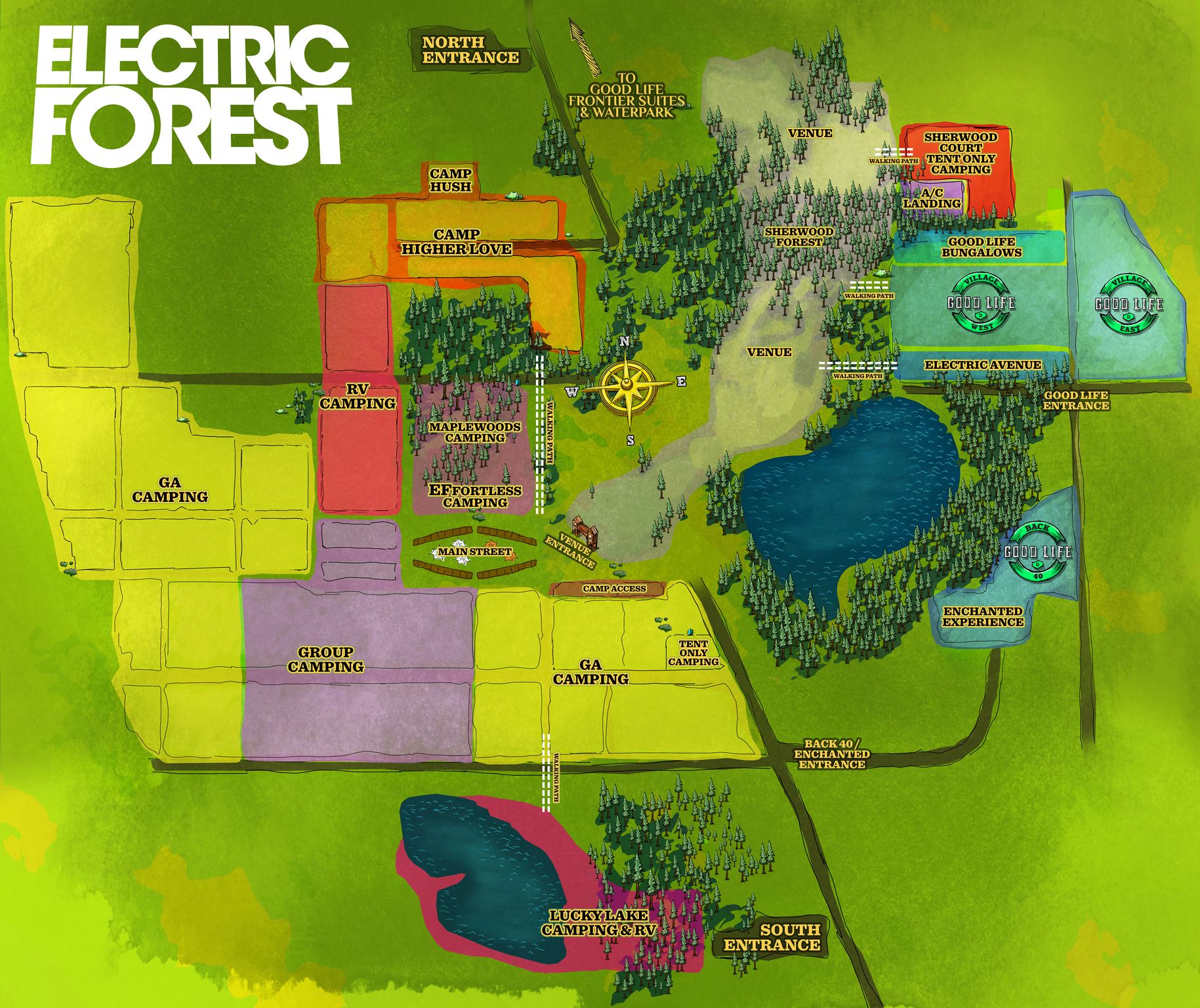 CAMPING AT ELECTRICT FOREST [INFO GUIDE]
